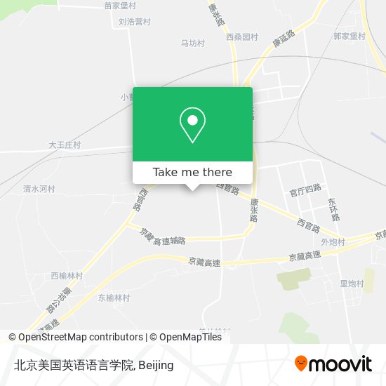 北京美国英语语言学院 map