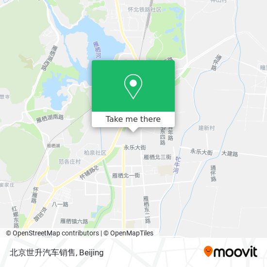 北京世升汽车销售 map