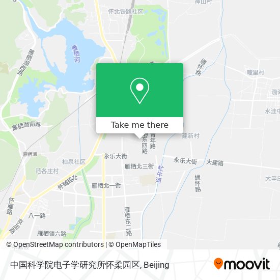 中国科学院电子学研究所怀柔园区 map