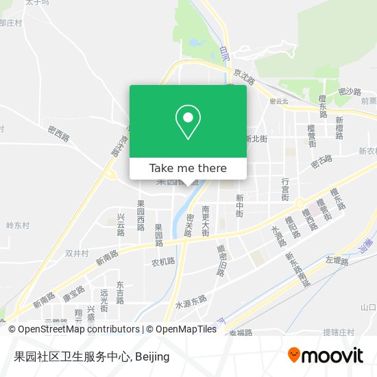 果园社区卫生服务中心 map