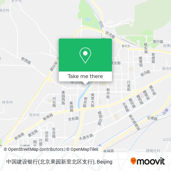 中国建设银行(北京果园新里北区支行) map