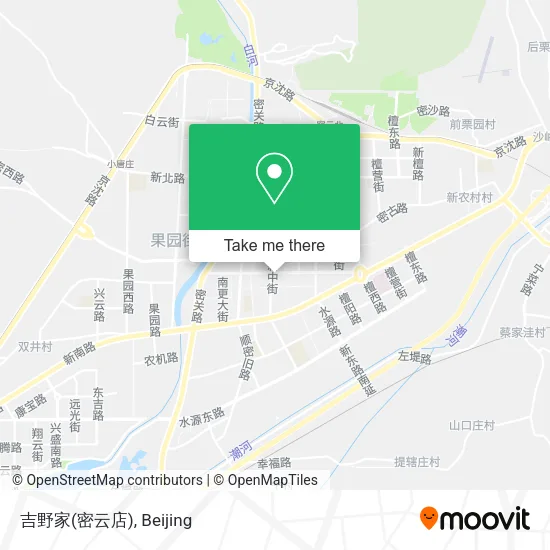 吉野家(密云店) map