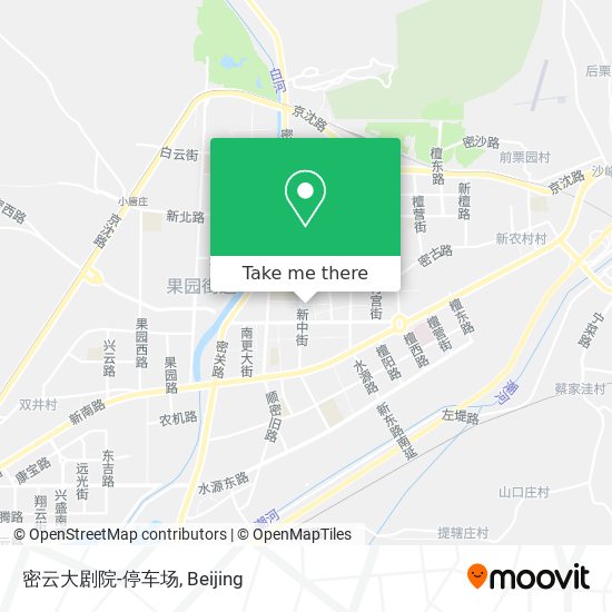 密云大剧院-停车场 map