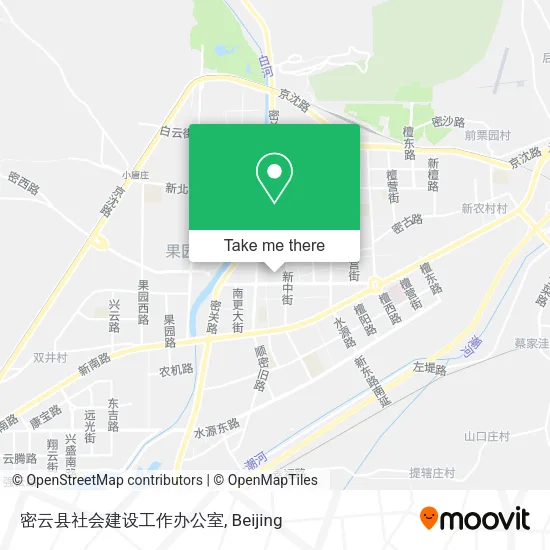 密云县社会建设工作办公室 map
