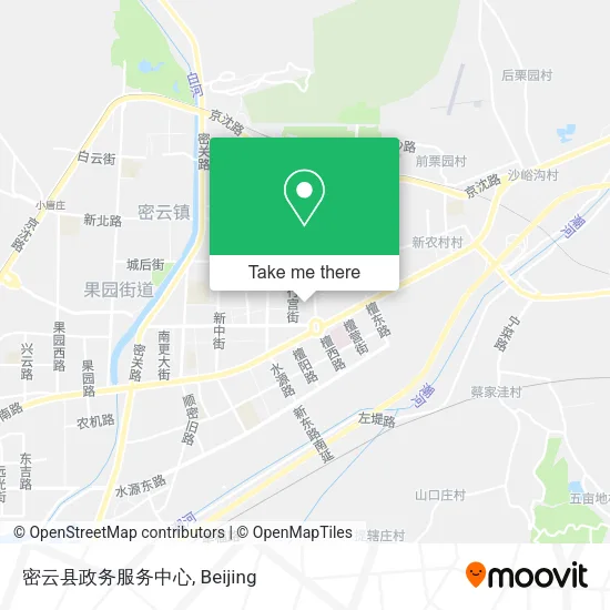 密云县政务服务中心 map
