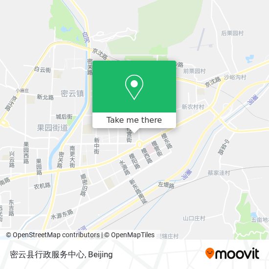 密云县行政服务中心 map