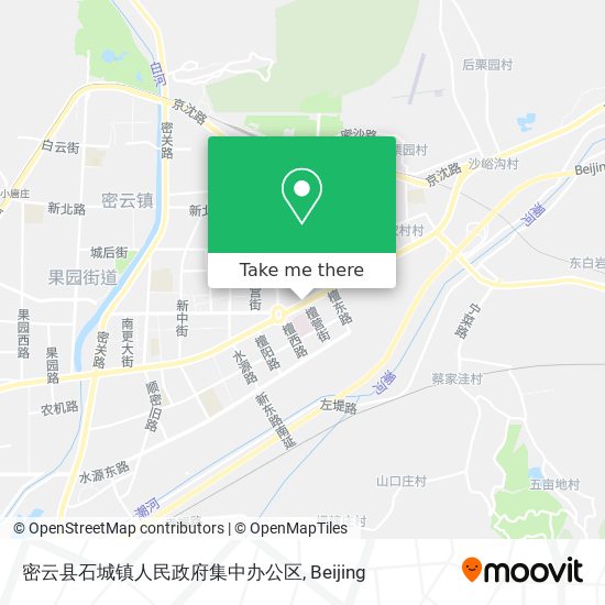 密云县石城镇人民政府集中办公区 map