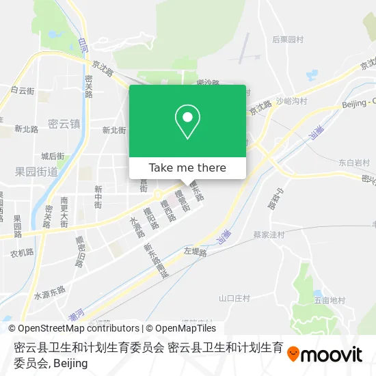 密云县卫生和计划生育委员会 密云县卫生和计划生育委员会 map