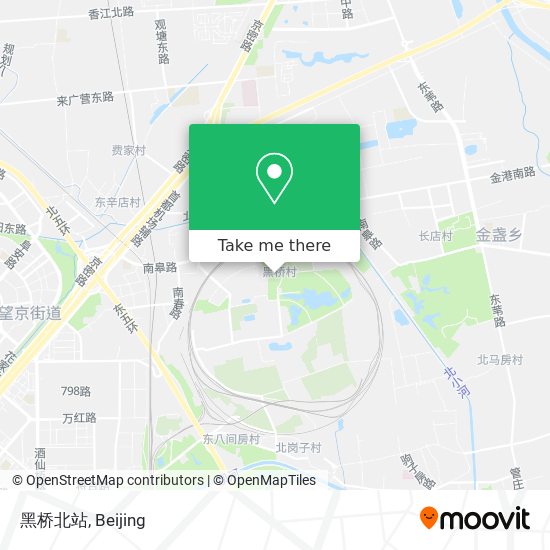 黑桥北站 map