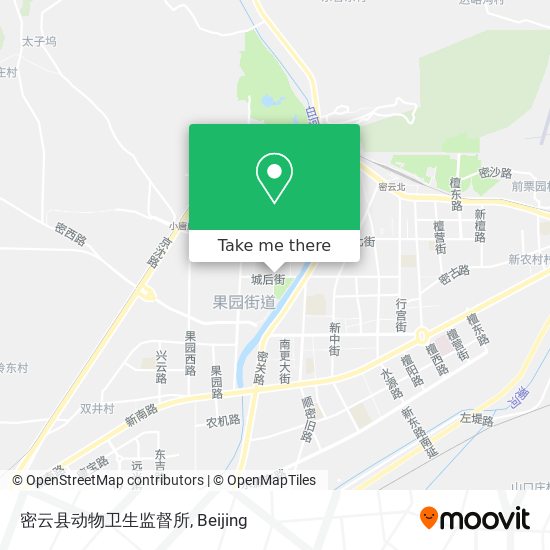 密云县动物卫生监督所 map