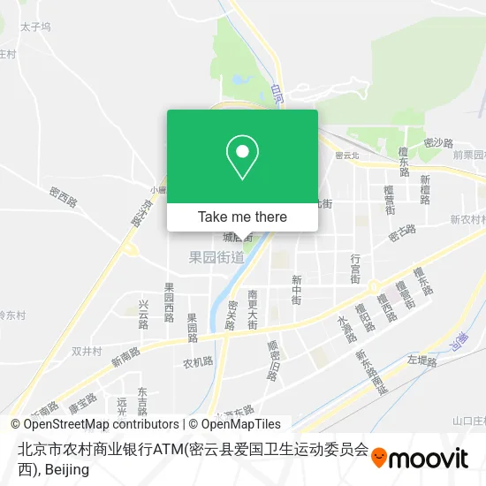 北京市农村商业银行ATM(密云县爱国卫生运动委员会西) map