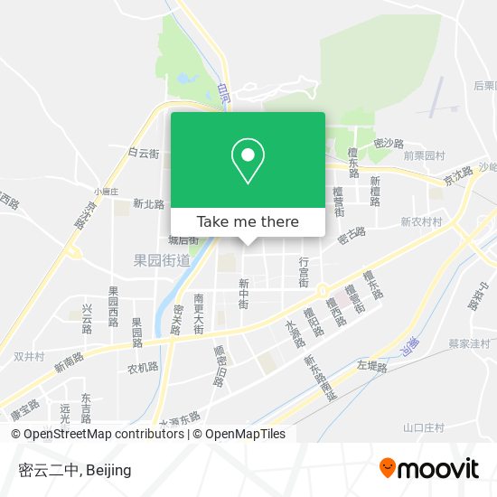 密云二中 map