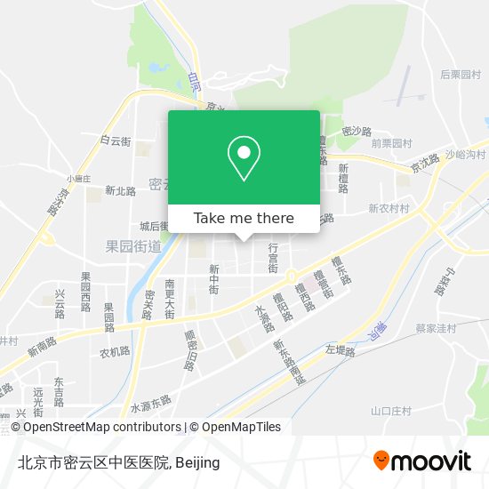 北京市密云区中医医院 map