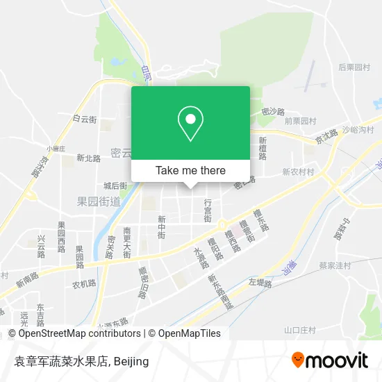 袁章军蔬菜水果店 map