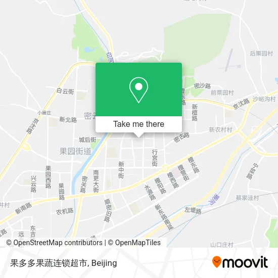 果多多果蔬连锁超市 map