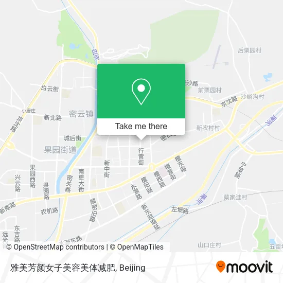 雅美芳颜女子美容美体减肥 map