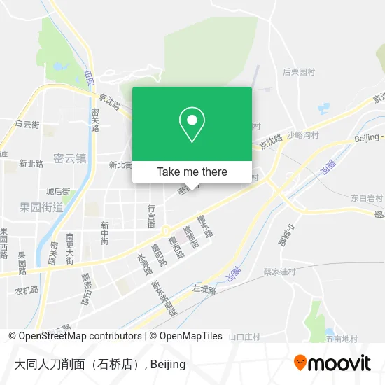 大同人刀削面（石桥店） map