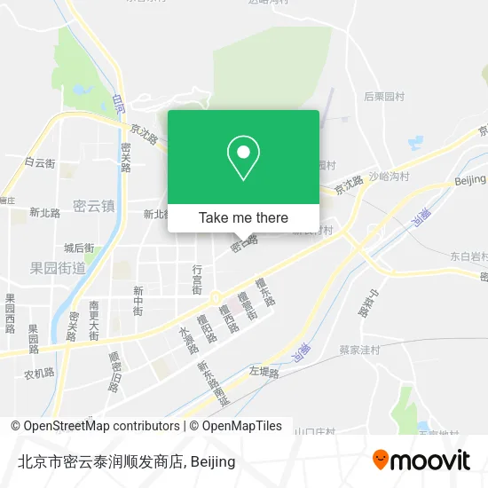 北京市密云泰润顺发商店 map