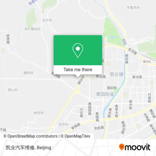 凯业汽车维修 map