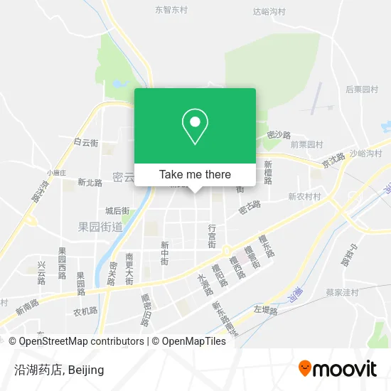 沿湖药店 map