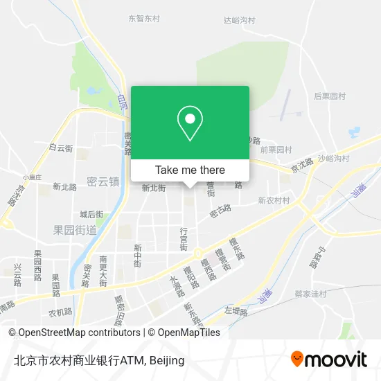 北京市农村商业银行ATM map