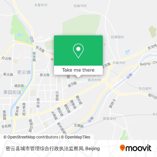 密云县城市管理综合行政执法监察局 map