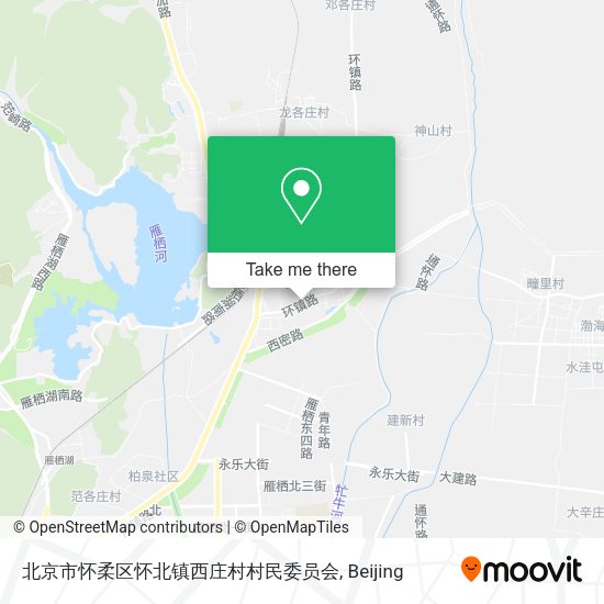 北京市怀柔区怀北镇西庄村村民委员会 map