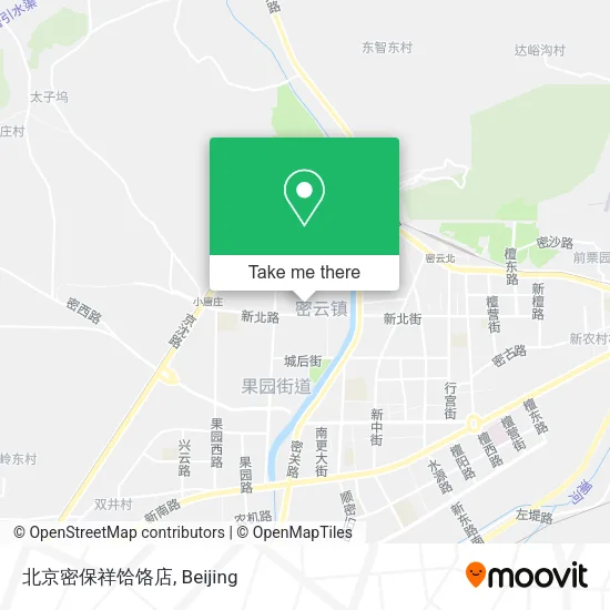 北京密保祥饸饹店 map