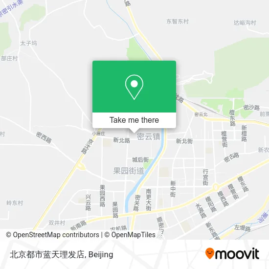 北京都市蓝天理发店 map