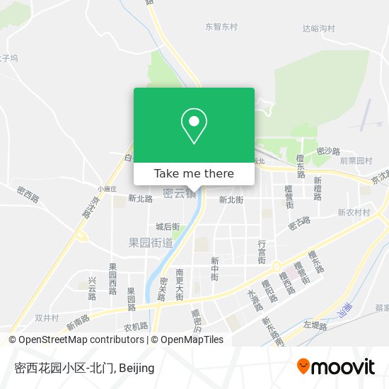 密西花园小区-北门 map