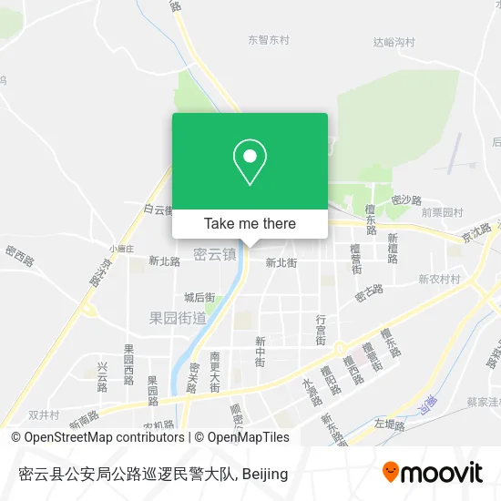 密云县公安局公路巡逻民警大队 map