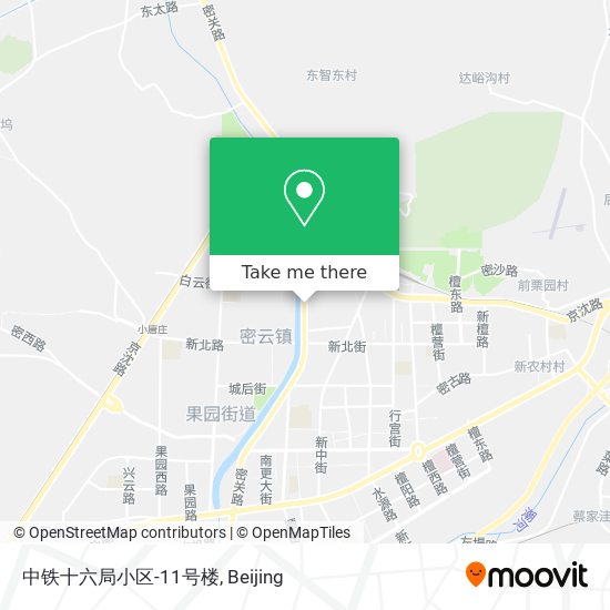中铁十六局小区-11号楼 map