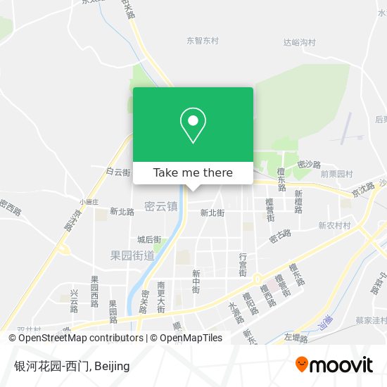 银河花园-西门 map