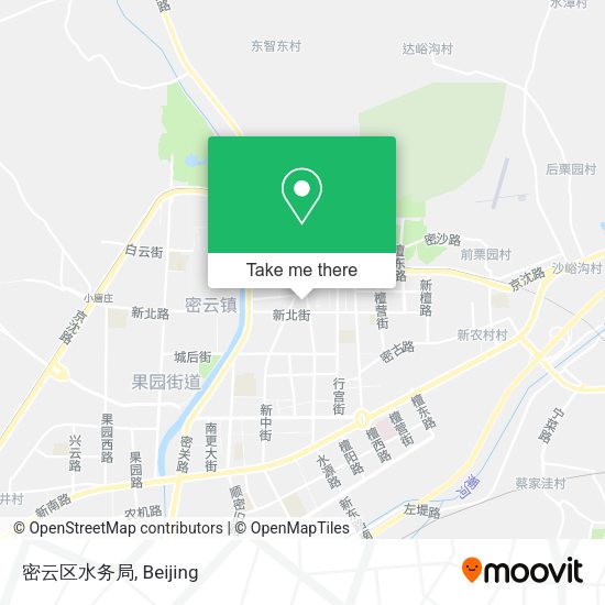 密云区水务局 map
