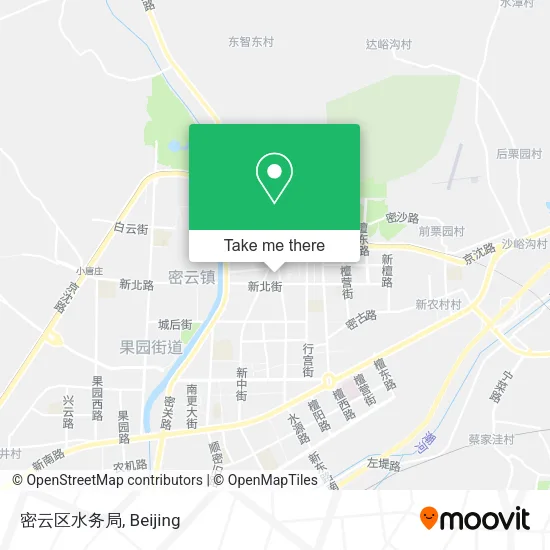 密云区水务局 map