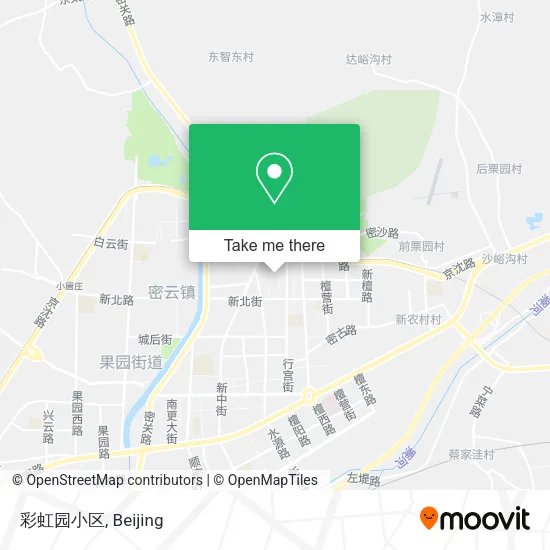 彩虹园小区 map