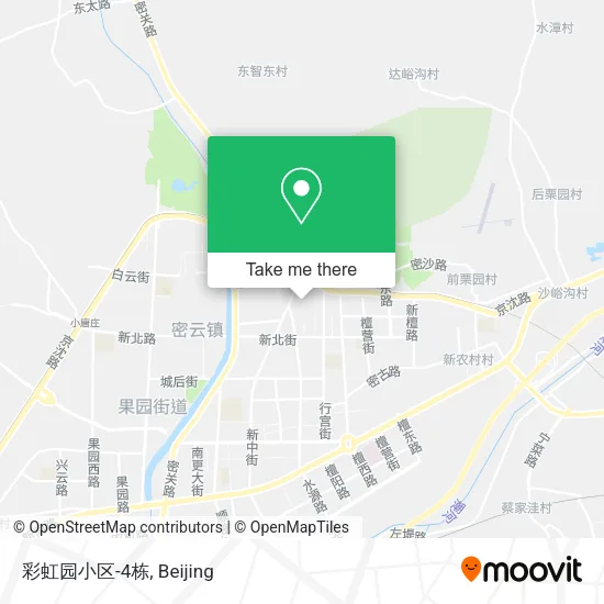 彩虹园小区-4栋 map