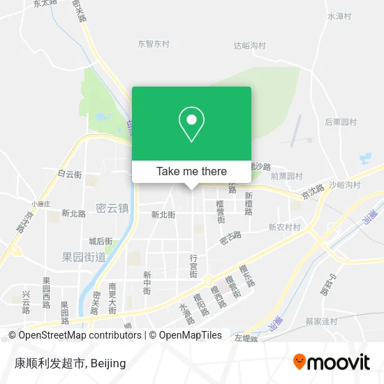 康顺利发超市 map