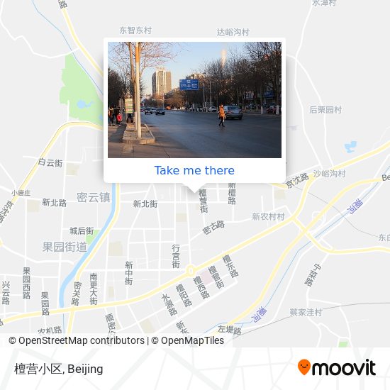 檀营小区 map