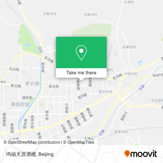 鸿福天原酒楼 map