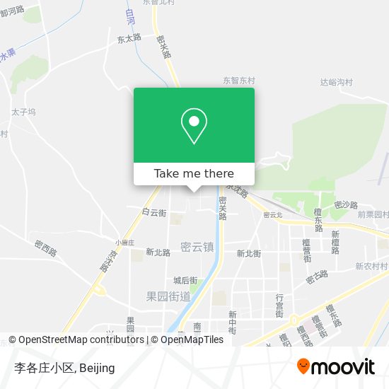 李各庄小区 map