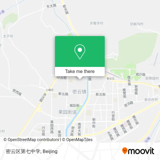 密云区第七中学 map