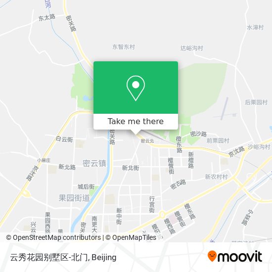 云秀花园别墅区-北门 map