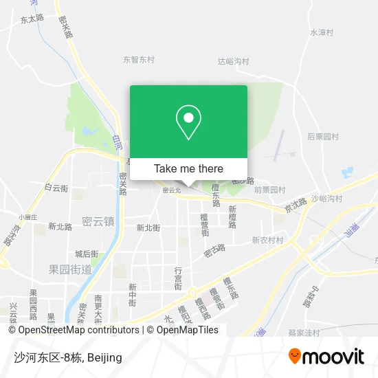 沙河东区-8栋 map