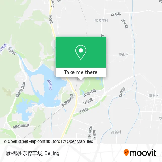 雁栖湖-东停车场 map