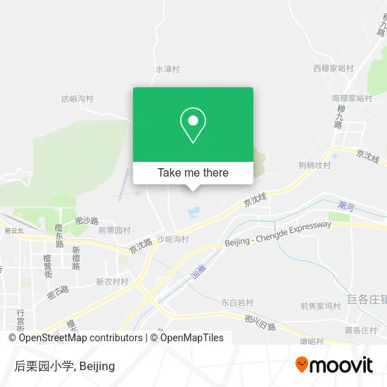 后栗园小学 map