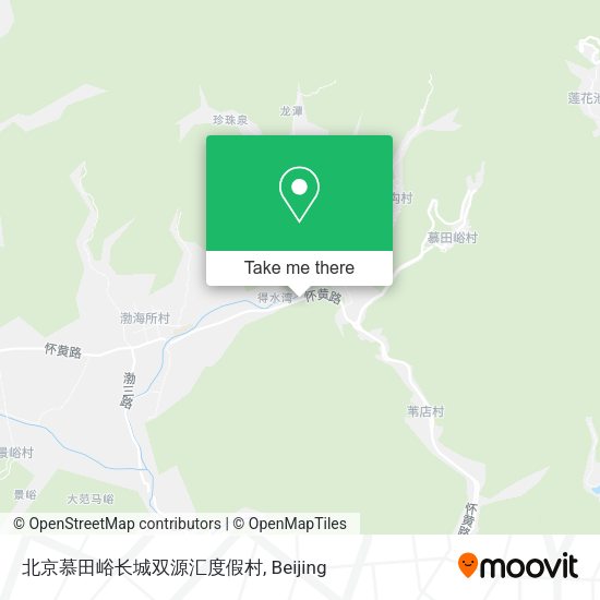 北京慕田峪长城双源汇度假村 map