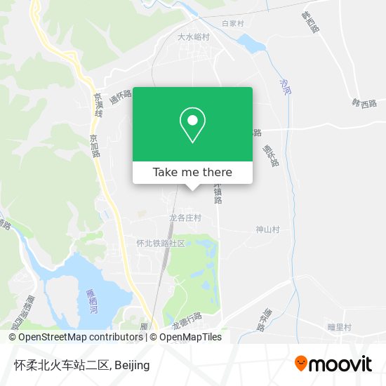 怀柔北火车站二区 map