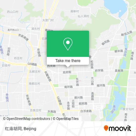 红庙胡同 map