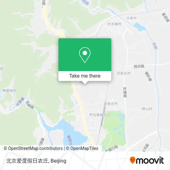 北京爱度假日农庄 map